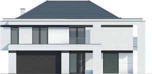Projekt domu LK&1402 (LKP1116) - elewacja frontowa