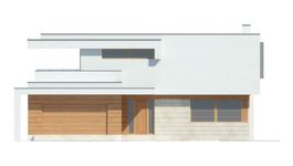 Projekt domu LK&1401 (LKP1148) - elewacja frontowa