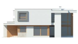 Projekt domu LK&1401 (LKP1148) - elewacja prawa