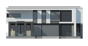 Projekt domu LK&1380 (LKP1212) - elewacja prawa