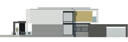 Projekt domu LK&1380 (LKP1212) - elewacja tylna