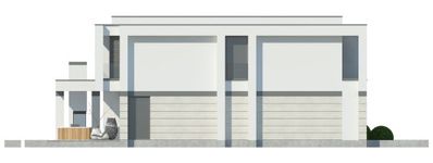 Projekt domu LK&1378 (LKP1213) - elewacja lewa