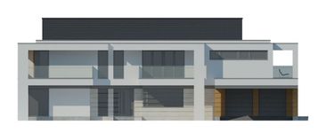 Projekt domu LK&1358 (LKP1194) - elewacja frontowa