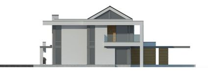 Projekt domu LK&1358 (LKP1194) - elewacja lewa