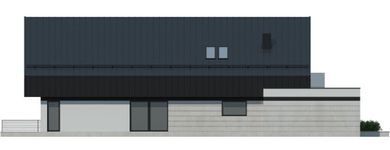 Projekt domu LK&1352 (LKP1195) - elewacja lewa