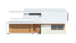Projekt domu LK&1345 (LKP1150) - elewacja frontowa