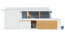 Projekt domu LK&1345 (LKP1150) - elewacja lewa