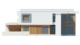 Projekt domu LK&1345 (LKP1150) - elewacja prawa