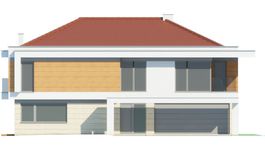 Projekt domu LK&1341 (LKP1192) - elewacja frontowa