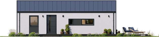Projekt domu MG 2 wariant 15 B (WAH2170) - elewacja frontowa