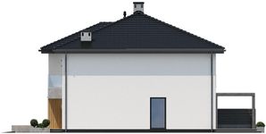 Projekt domu Ka123 war.1 S (PKT1356) - elewacja prawa
