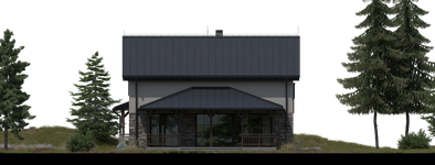 Projekt domu FarmHouse One plus (SBM1002) - elewacja prawa