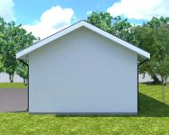 Projekt garażu Planujdom GŻ21 (ABP1127) - elewacja prawa