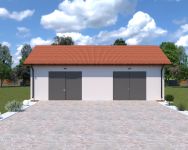 Projekt garażu Planujdom GŻ46 (ABP1131) - elewacja frontowa