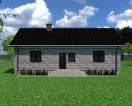 Projekt budynku gospodarczego Planujdom G02 (ABP1061) - elewacja lewa