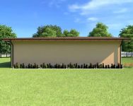 Projekt budynku gospodarczego Planujdom G10 (ABP1133) - elewacja lewa