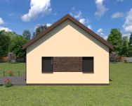 Projekt budynku gospodarczego Planujdom G52 (ABP1111) - elewacja prawa