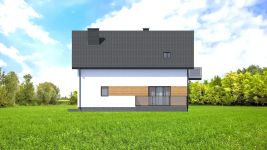 Projekt domu Planujdom 001 (ABP1124) - elewacja tylna