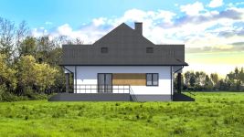 Projekt domu Planujdom 003 (ABP1125) - elewacja prawa