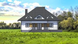 Projekt domu Planujdom 003 (ABP1125) - elewacja tylna