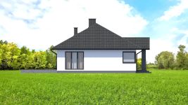 Projekt domu Planujdom 010 (ABP1136) - elewacja lewa