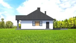 Projekt domu Planujdom 010 (ABP1136) - elewacja prawa