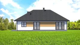 Projekt domu Planujdom 010 (ABP1136) - elewacja tylna