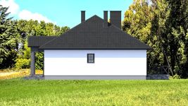 Projekt domu Planujdom 011 (ABP1126) - elewacja prawa