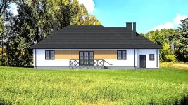 Projekt domu Planujdom 011 (ABP1126) - elewacja tylna