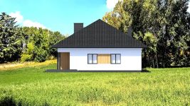 Projekt domu Planujdom 020 (ABP1116) - elewacja lewa