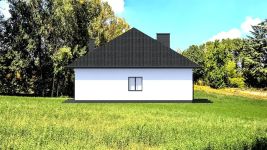 Projekt domu Planujdom 020 (ABP1116) - elewacja prawa