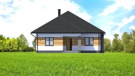 Projekt domu Planujdom 022 (ABP1115) - elewacja frontowa
