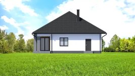 Projekt domu Planujdom 022 (ABP1115) - elewacja tylna