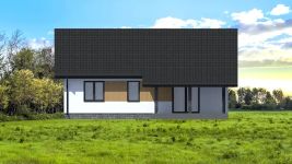 Projekt domu Planujdom 025 ver2 (ABP1109) - elewacja tylna