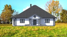 Projekt domu Planujdom 035 (ABP1104) - elewacja frontowa