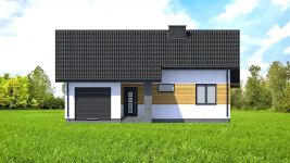 Projekt domu Planujdom 036 (ABP1102) - elewacja frontowa