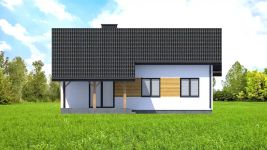 Projekt domu Planujdom 036 (ABP1102) - elewacja tylna