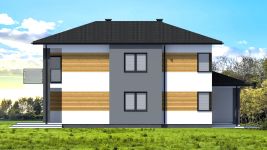Projekt domu Planujdom 038 (ABP1103) - elewacja lewa