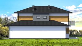 Projekt domu Planujdom 038 (ABP1103) - elewacja prawa
