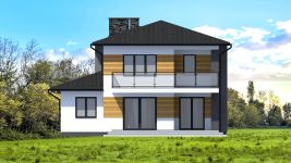 Projekt domu Planujdom 038 (ABP1103) - elewacja tylna