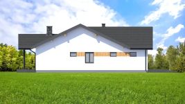 Projekt domu Planujdom 039 (ABP1100) - elewacja lewa