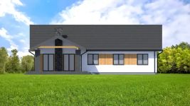 Projekt domu Planujdom 039 (ABP1100) - elewacja tylna