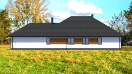 Projekt domu Planujdom 040 (ABP1099) - elewacja prawa