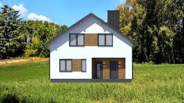 Projekt domu Planujdom 042 (ABP1098) - elewacja frontowa