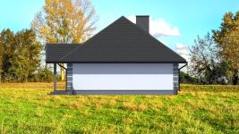 Projekt domu Planujdom 044 (ABP1097) - elewacja prawa