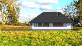 Projekt domu Planujdom 044 (ABP1097) - elewacja tylna