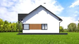 Projekt domu Planujdom 045 (ABP1086) - elewacja prawa