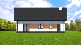 Projekt domu Planujdom 045 (ABP1086) - elewacja tylna