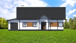 Projekt domu Planujdom 045 ver3 (ABP1096) - elewacja frontowa