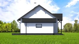 Projekt domu Planujdom 045 ver3 (ABP1096) - elewacja lewa